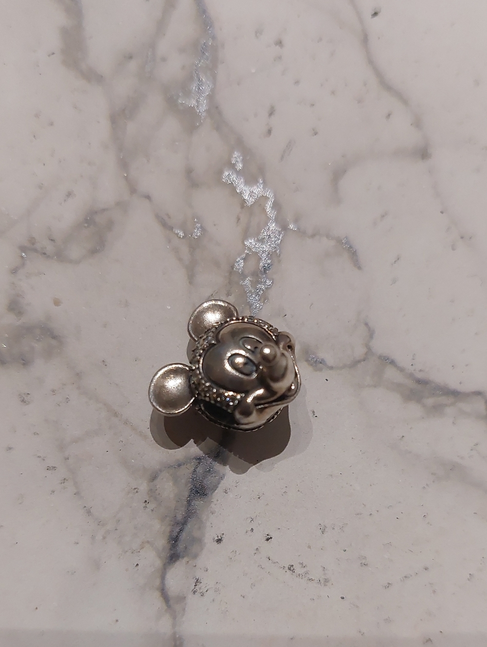 Sterling Silver Mickey Mouse Charm Pendant